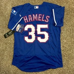 Men’s Hamels Rangers Flex Base Jersey Size L / 44